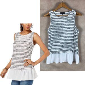INC Sleeveless Boucle Layered Look Tank Top NEW SMALL